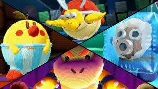 Poochy amp Yoshis Woolly World  All Boss Battles [upl. by Adniuqal]