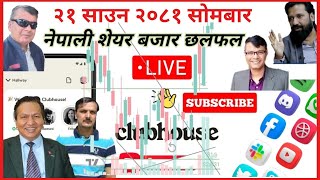 Nepse Daily Live Discussion 05082024 Live Clubehouse [upl. by Nothsa]