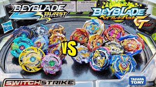 Beyblade Burst SWITCHSTRIKE vs GT BEYBLADES  Hasbro vs Takara Tomy Elimination Tournament [upl. by Yenttihw]