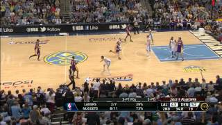 NBA Playoffs 1st Round game 6 Danilo Gallinari vs Los Angeles Lakers  May 10th 2012 [upl. by Lleinnad]