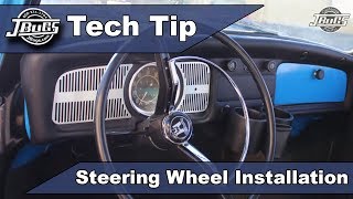 JBugs  Tech Tip  Steering Wheel Installation [upl. by Alimaj]