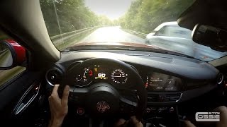 POINT OF VIEW  ALFA ROMEO GIULIA QUADRIFOGLIO  EXHAUST NOTE [upl. by Ille]