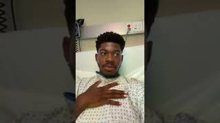 LIL NAS X AT THE HOSPITAL 😭 giving birth  🎵 lil nas x ft doja cat  scoop [upl. by Wolenik]