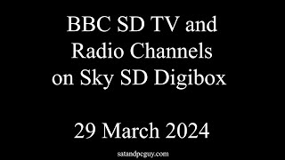 BBC Channels on a Sky Digibox Pace 2600 in March 2024 uktvinspain bbc [upl. by Polak]