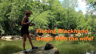 River Fishing Black hand Gorge Kayak Adventure [upl. by Orlene24]