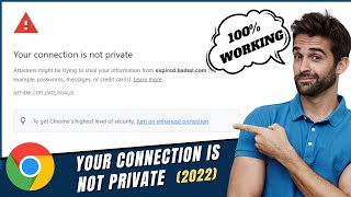 Fix quotYour connection is not Privatequot Error on Google Chrome  2024 Updated [upl. by Ahtenek249]