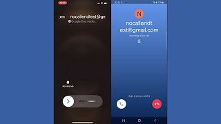 Google Duo App Incoming Call from Email Caller ID iPhone iOS 15 vs Samsung Android 12 One UI 40 [upl. by Elodie]