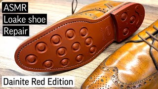 ASMR Shoe Restoration  Loake Dainite Soles Red Edition [upl. by Joub]