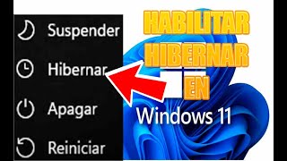 HABILITAR HIBERNAR EN WINDOWS 11 [upl. by Hibbert]