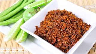 Thai Food  Fiery Shrimp Chili Paste Nam Prik Narok [upl. by Anilef]