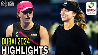 Iga Swiatek vs Anna Kalinskaya Semi Final  WTA Dubai 2024 [upl. by Parfitt]