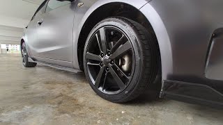 HOW TO SPRAY PAINT YOUR RIMS WITH RUBBER SPRAY CANS [upl. by Drugi85]