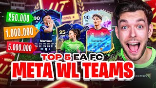 TOP 5 META TEAMS für die WL 🔥  250K  500K  1 Mio  5 Mio  10 Mio Budget [upl. by Dace]