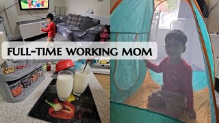 Day in the Life of a Fulltime Working Mom  busy Mom with Two Kids [upl. by Archibaldo]