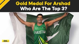 Paris Olympics 2024 Pakistans Arshad Nadeem Breaks Olympic Record To Win Javelin Gold Check Top 3 [upl. by Adnov643]