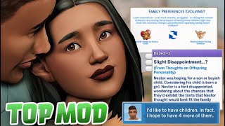 This TOP Sims 4 MOD Just Got AN UPDATEPick Baby Names How Many Kids and MORE [upl. by Karia]