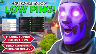 Como REDUCIR EL PING y MEJORAR EL RENDIMIENTO EN FORTNITE Menos delay amp quitar packet loss [upl. by Smith]