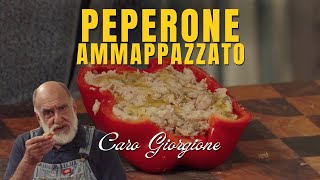 Peperone crudo ripieno di tonno capperi e alici [upl. by Jeanie]