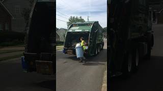 Waste Pro Garbage Truck Crew garbagetruck trashtruck garbagecollection short shorts shortsfeed [upl. by Lauder]