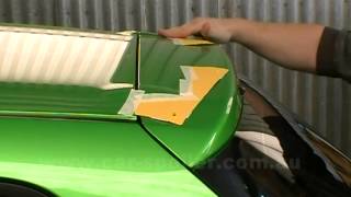 How to install a spoiler on a Mazda 2 [upl. by Vanni]