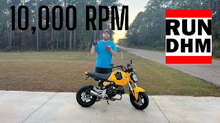 2022 Honda GROM CAM Install 1000 RPM Rev Limiter [upl. by Redliw]