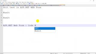 Simple Example of Unit Test in ASPNET Web Form [upl. by Sivatnod]