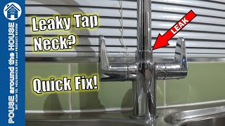 How to fix a leaking kitchen tap Mixer tap leak repair Replace O ring on dripping tap [upl. by Norok]