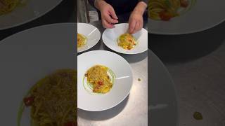 tagliolini al granchio pomodoro chef food basilico oil pasta tomatoes restaurant dish [upl. by Readus929]