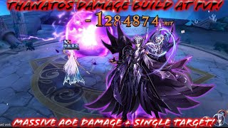 Saint Seiya Awakening KOTZ  Thanatos Damage Build at PvP Massive AOE Damage  Single Target [upl. by Namharludba]