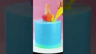 shorts Ice Cream Birthday Cake Decorating Idea [upl. by Vada]