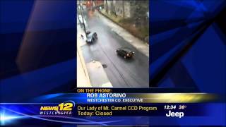 Yonkers  Car Sliding On Ice On Elm Street [upl. by Bedell]