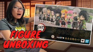 Demon Slayer Unboxing Figuarts Mini Hashira Meeting Set Collection [upl. by Donelle]