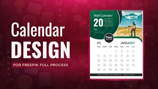 Calendar Design 2025  How to Make Calendar In Illustrator  Bangla Tutorial  Mohammad Sohaib [upl. by Zuleika223]