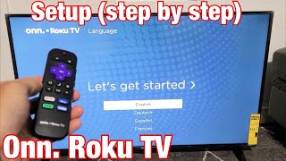 Onn Roku TV How to Setup step by step from the beginning [upl. by Dnyletak]