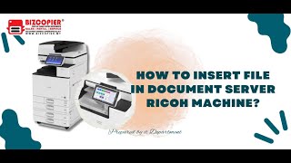 How To Insert File in Document Server Ricoh Machine [upl. by Chirlin]