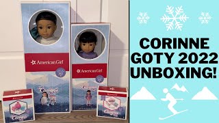 American Girl Corinne and Gwynn Tan Unboxing  GOTY 2022 Haul [upl. by Ellerud]