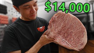 Can I Eat 14000 of A5 Wagyu in 5 Minutes ft Guga Foods [upl. by Olinad]