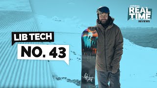 Lib Tech No 43 Snowboard  Real Time Reviews [upl. by Enreval]