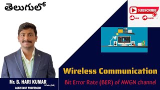 Bit Error Rate BER of AWGN channel wireless communication btech ece [upl. by Tifanie]