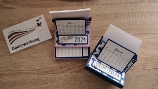 Kalender 2024 mit Zettelbox Kreative Tage [upl. by Wettam]