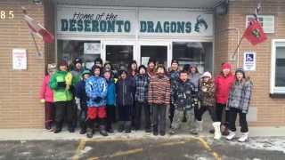 Deseronto Public School Burp it on challenge – physical activity [upl. by Asile]