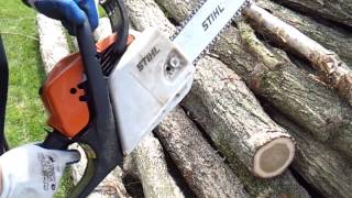 Fiskars x 25 axe  Stihl MS 181 [upl. by Michael]