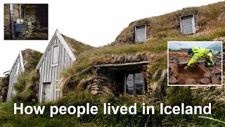 Amazing Iceland People lived in TURF HOUSES [upl. by Ynoyrb794]