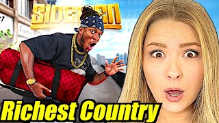 Americans React To SIDEMEN RACE ACROSS WORLDS RICHEST COUNTRY [upl. by Ecinahc]