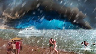 The sky is attacking the Balearic Islands A hellish hailstorm is devastating Menorca [upl. by Aitsirt]