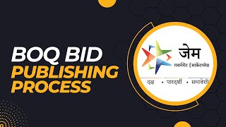 GeM BOQ Bid Process for Buyer l BOQ Bid Publishing Process l New Update on BOQ Base Bidding [upl. by Kir]