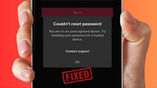 How to Fix Couldnt Reset Password TikTok Unrecognized Device  Couldnt Reset Password TikTok 2024 [upl. by Birmingham954]