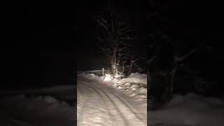 LA PLACE DU VILLAGEIMPRESSIONNANTE BALADE CETTE NUIT SOUS LA NEIGE DANS LES ALPES [upl. by Ted]