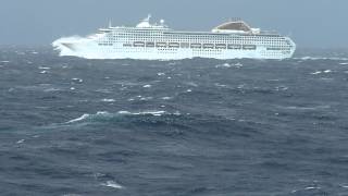 PampOs Oceana in heavy seas in Bay of Biscay 25042012 [upl. by Catrina]