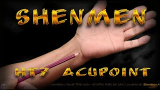 HT7  Shenmen acupoint  Heart Meridian  Acupressure VIKUDO [upl. by Ericka]